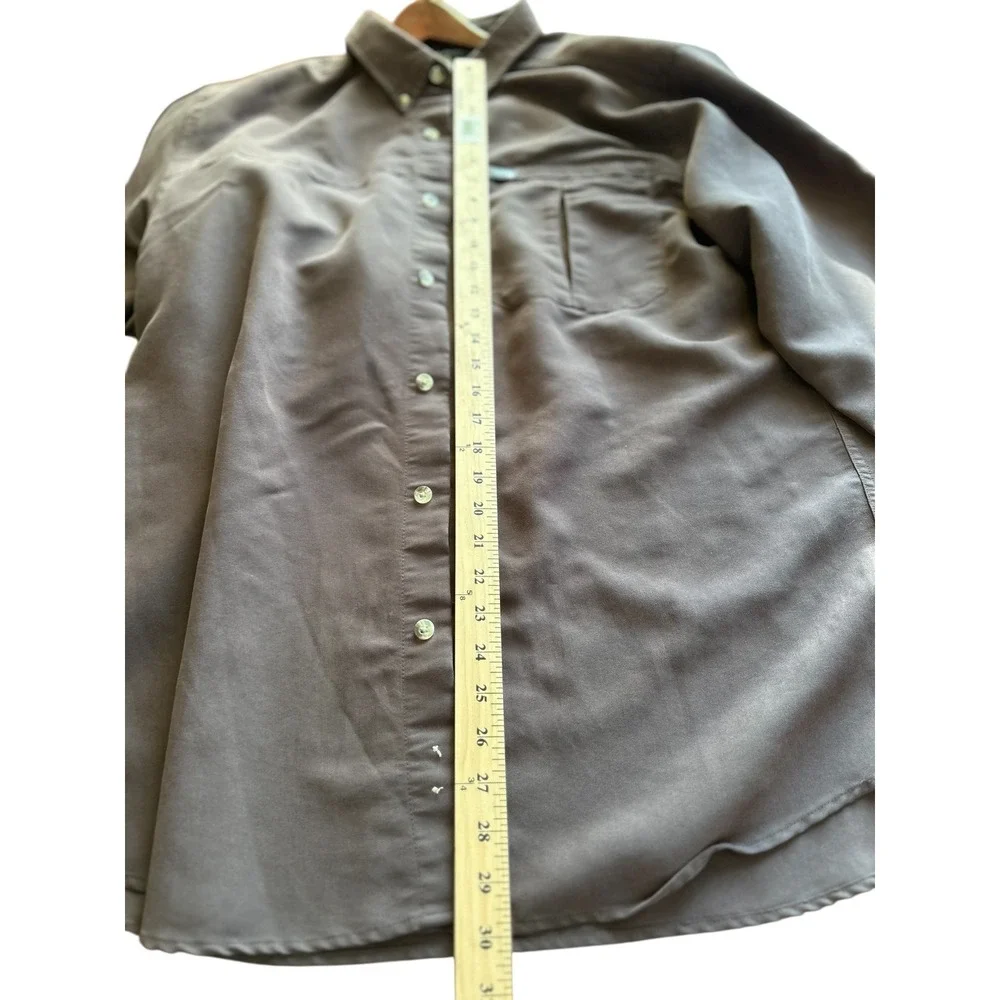 The North Face Mens Long Sleeve Button Down Shirt Brown XL Lightweight‎ Outdoor
